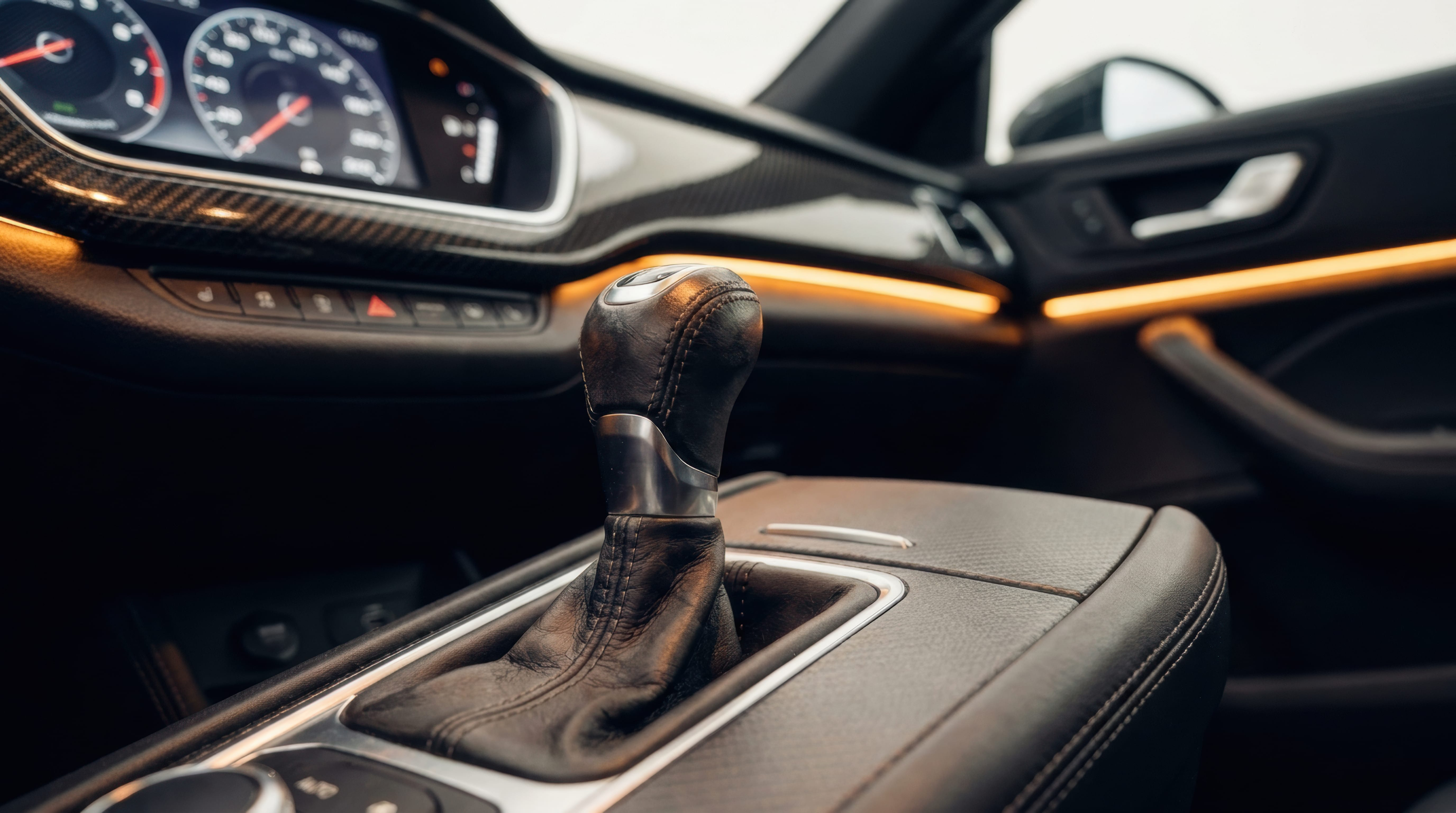 Ambient lit car center console