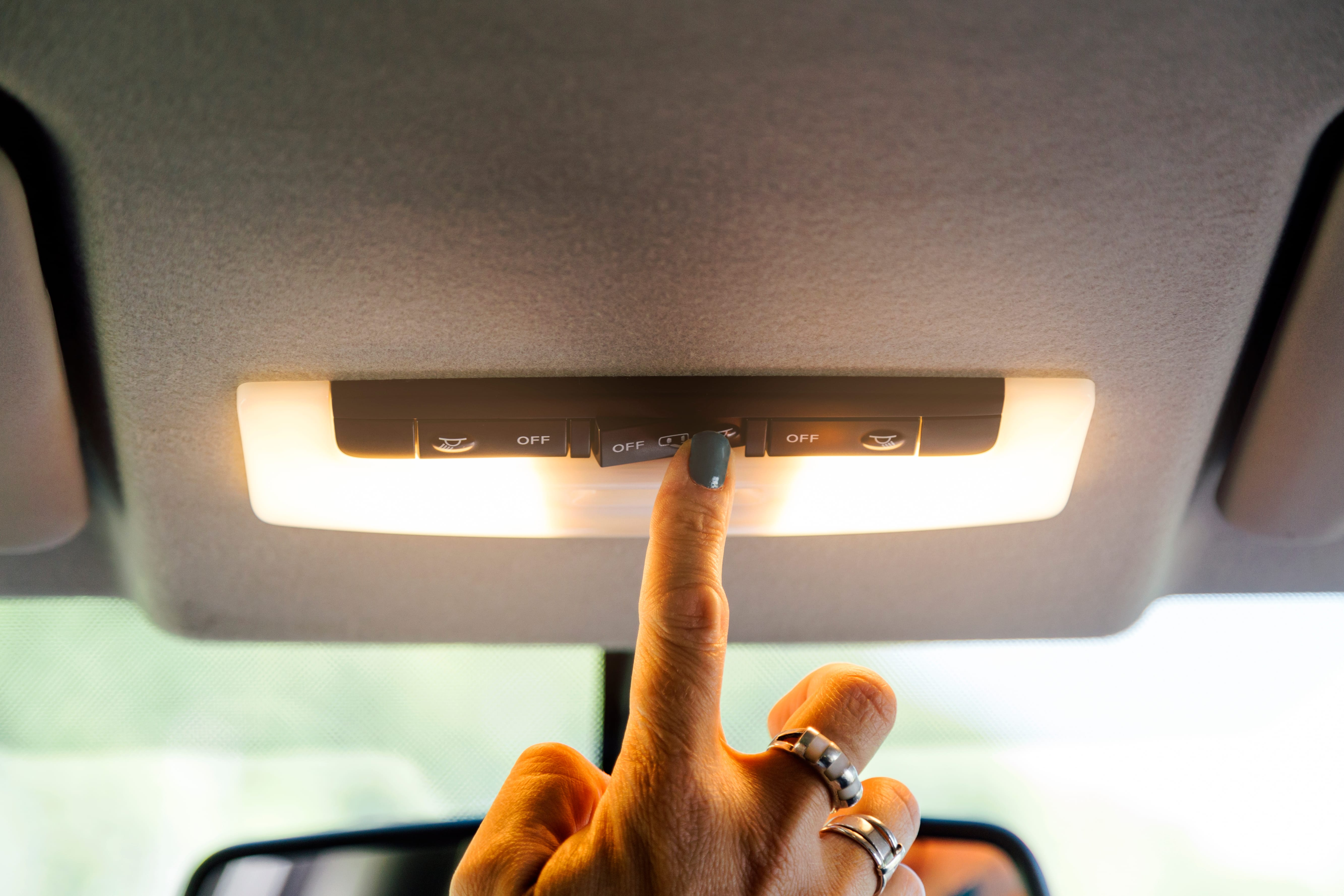 Car interior lighting installation