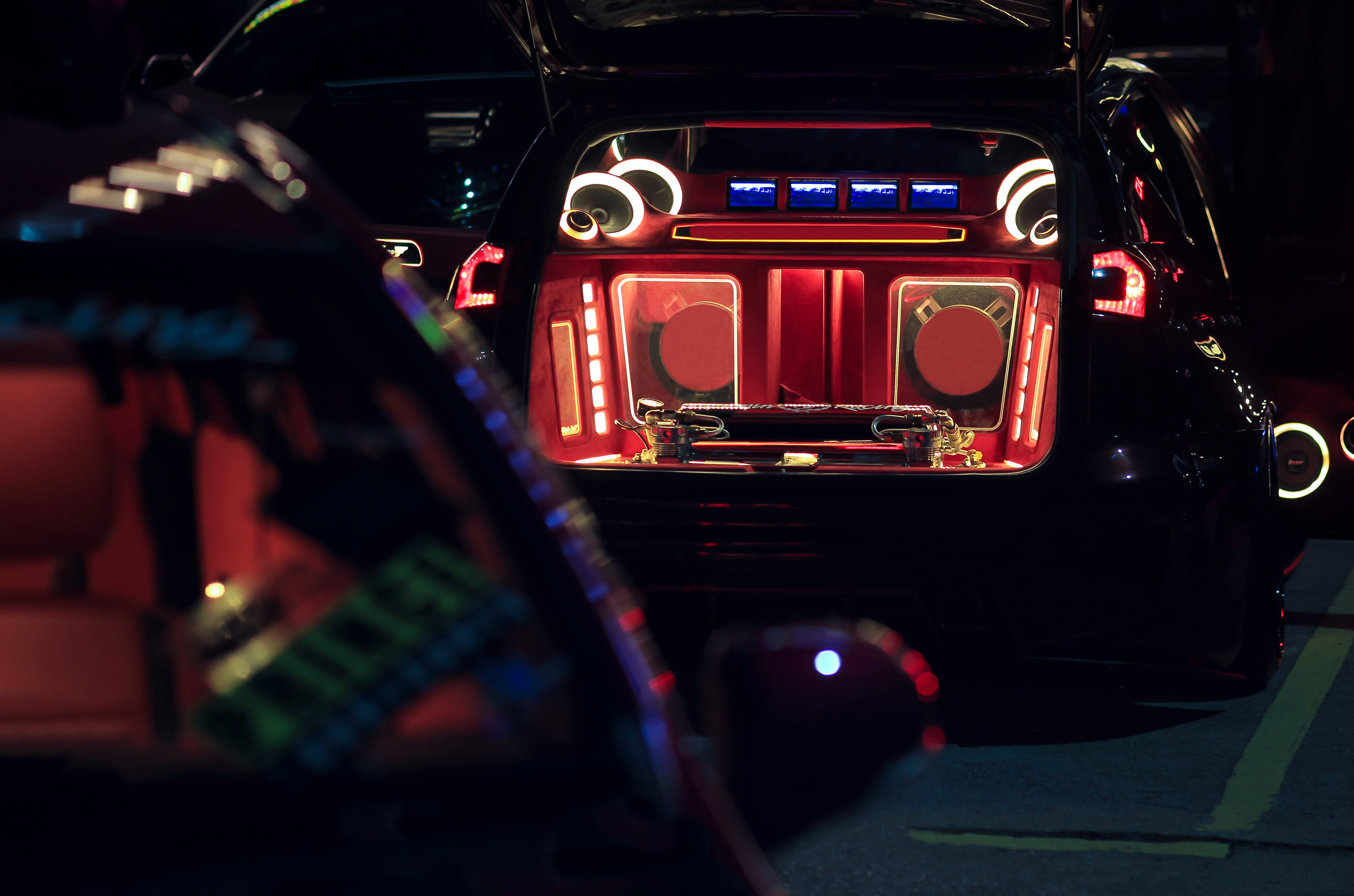 Car stereo ambient lighting