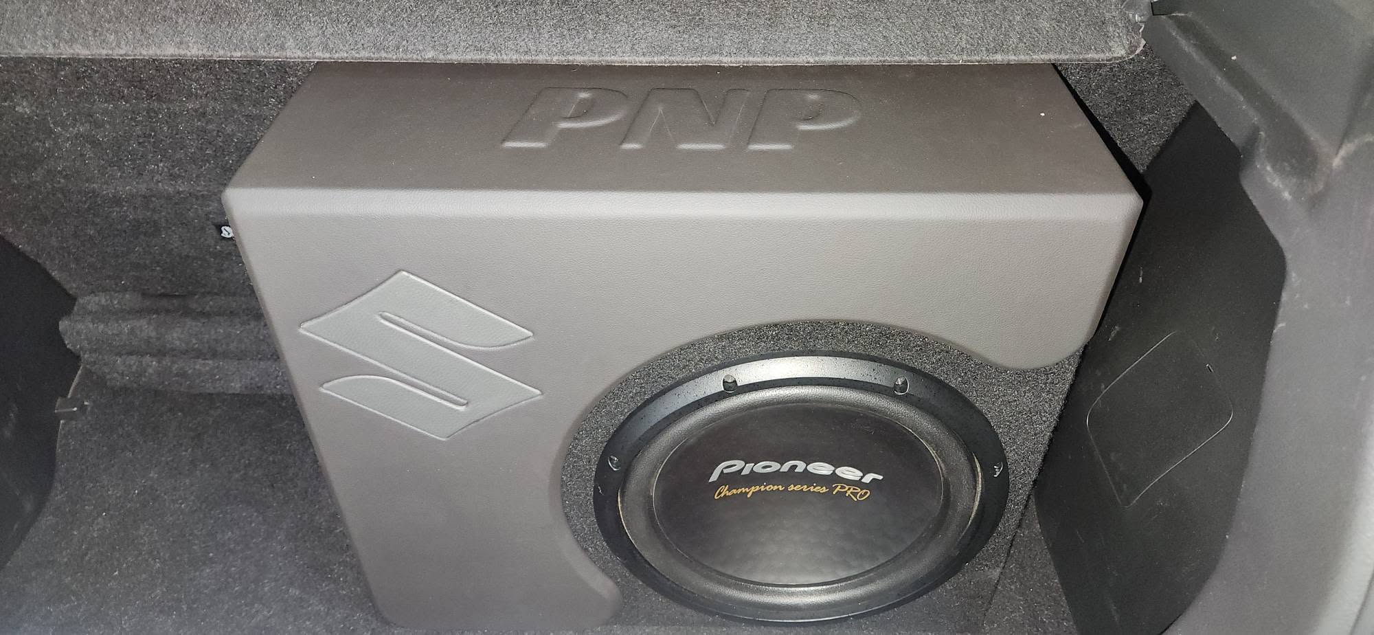 Custom speaker enclosure gray