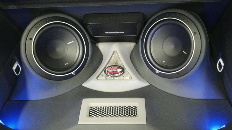 Dual speaker custom interior panel