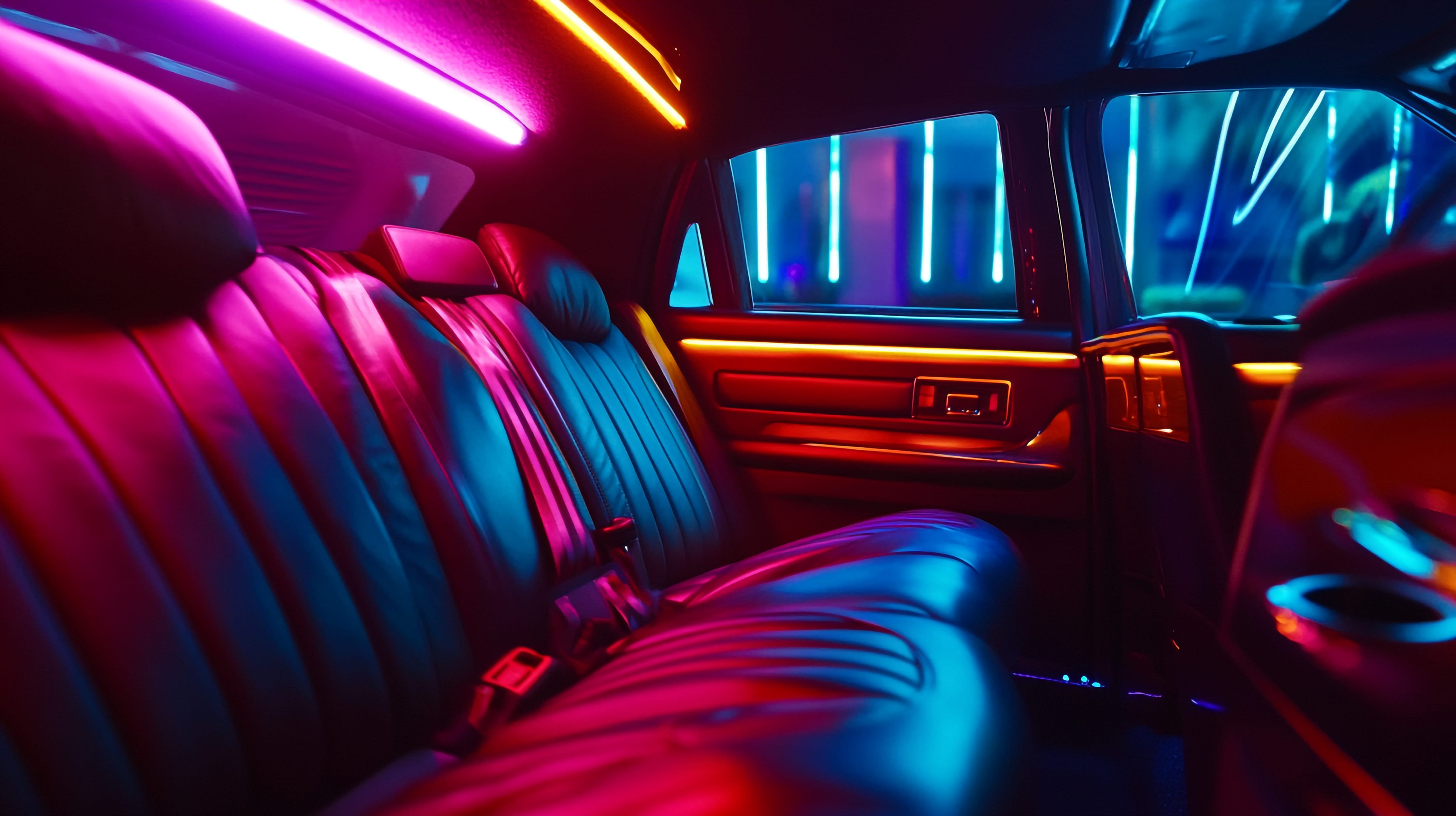 Neon car interior lighting